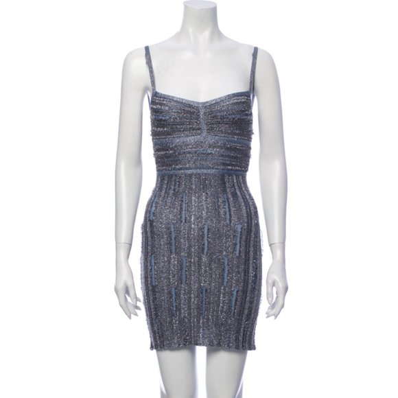 HERVE LEGER Patterned Mini Dress
